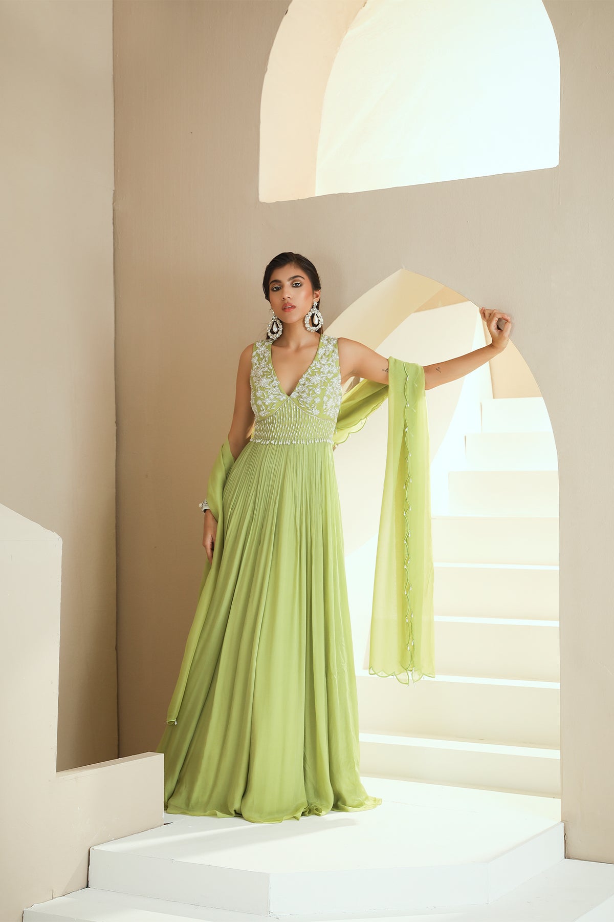 Green Anarkali